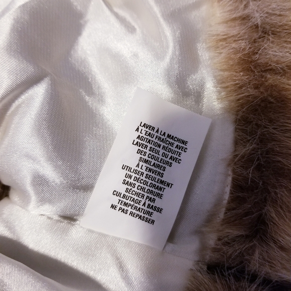 The Childrens Place Spotted Faux Fur Cropped Vest Girl Jacket Sz 24 M Brown. NWT - Picture 7 of 9